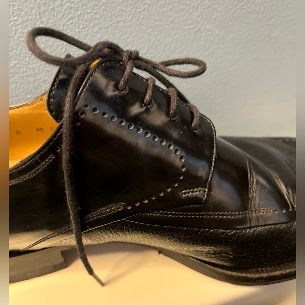 Mezlan Mens Black Leather Lace Up Shoes in Great Condition!! - Picture 5 of 12